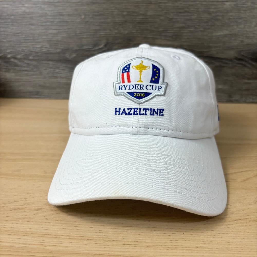 Ryder Cup Hat Cap Strap Back White Team USA 2016 New Era Golf Performance